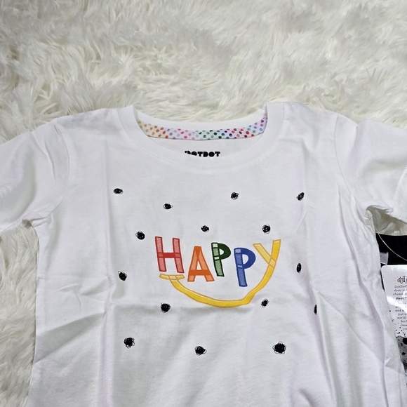 Dot Dot Smile happy two piece set. Short sleeve shirt and leggings nwt - Picture 2 of 5